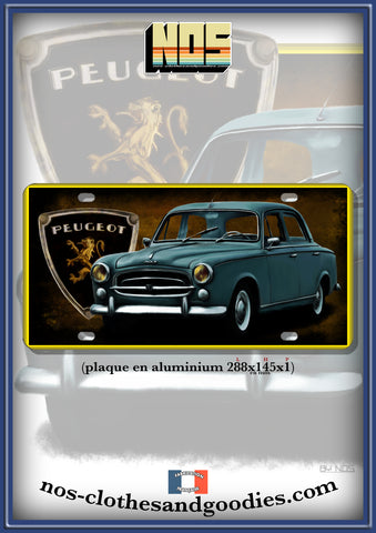 Plaque métal type immatriculation Peugeot 403