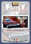 plaque métal type immatriculation us Plymouth Fury GT 1970