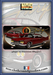 plaque métal type immatriculation us Plymouth fury sport 1960 av/ar