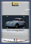 Aluminum plate US registration Porsche 356 A T2 coupe 1958