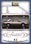 plaque métal type immatriculation us  Renault Fuego bronze