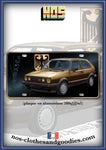 plaque métal type immatriculation us VW Golf 2 GTI 16V