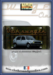 plaque métal type immatriculation us VW golf classic