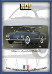 Plaque métal type immatriculation us VW Karmann lowlight 1957