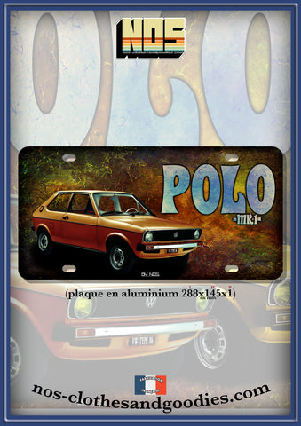 us license plate VW polo mk1