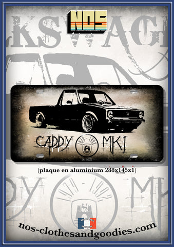 US registration plate VW caddy mk1