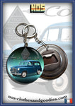 Badge /Magnet/ porte clé décapsuleur  Renault colorale bleue