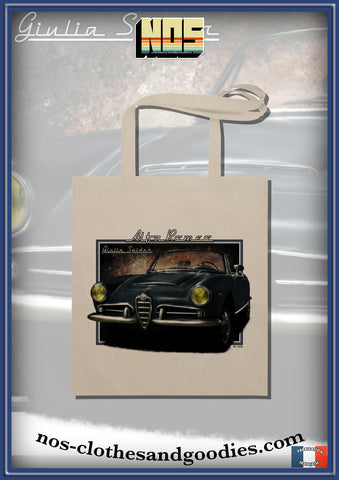 tote bag alfa roméo Giulia 1600 spider 1963