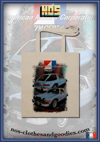 tote bag AMC PACER LT 1980 blue front/rear