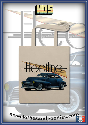 blue chevrolet fleetline tote bag 1947