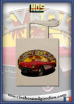 tote bag chevrolet corvette C1 red 1956