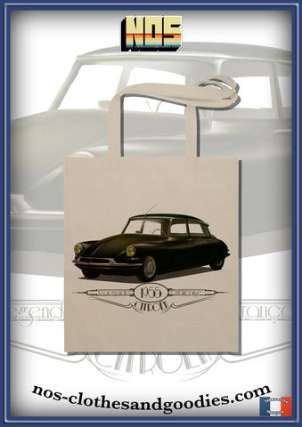 Tote bag Citroën DS 19 noire