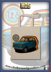 Fiat 126 tote bag blue