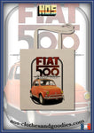 tote bag Fiat 500 orange