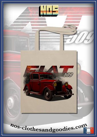 tote bag Fiat 509 rouge