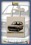 white Ford Fiesta tote bag 1980