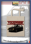 Tote bag  VW Volkswagen Golf GTI MK1 noire