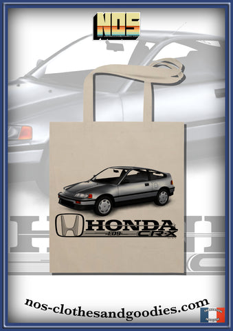 Tote bag HONDA CRX MK2 grise