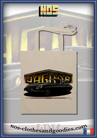 jaguar type E 1961 tote bag