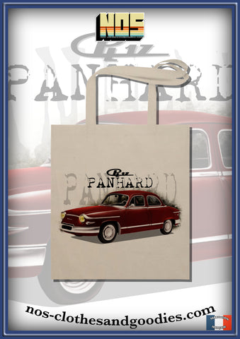 tote bag Panhard PL17 1961 rouge