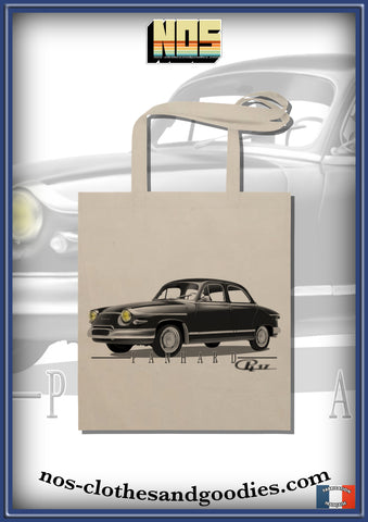 tote bag Panhard PL17 noir et blanc