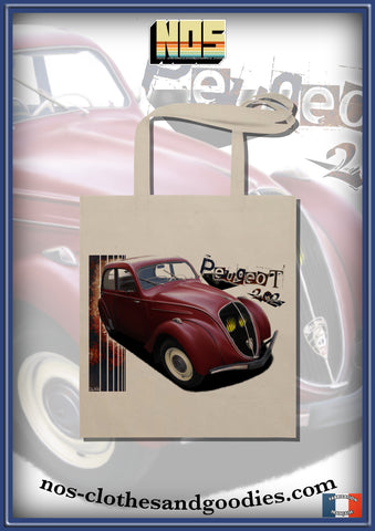 tote bag Peugeot 202 rouge