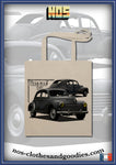 Tote bag Peugeot 203 gray 1952 front/rear