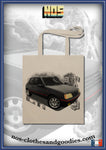 Peugeot 205 1.9 GTI black tote bag "front"