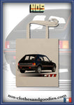 tote bag Peugeot 205 GTI noire arrière