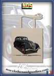 Tote bag Peugeot 402 noire