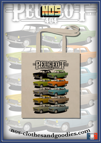 Tote bag Peugeot 404 multicolor