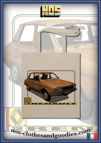 tote bag Renault 12 marron 1977