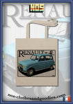 tote bag Renault 4L bleue claire 1964