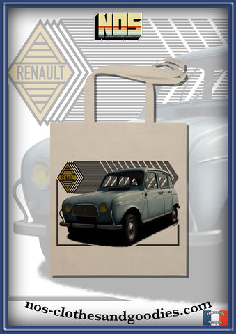 tote bag Renault 4L 1966