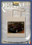 tote bag Renault 4cv red purple