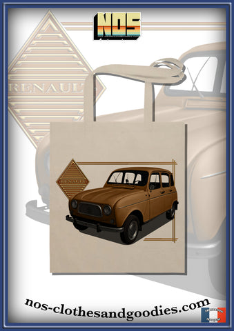 tote bag Renault 4L Marron