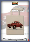 Renault Dauphine 1961 red tote bag