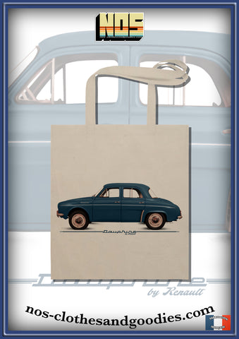 Tote bag Renault Dauphine 1961 profil