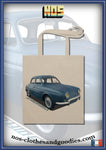 Tote bag Renault Dauphine bleue