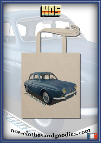 Tote bag Renault Dauphine bleue