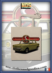 Simca 1000 green tote bag