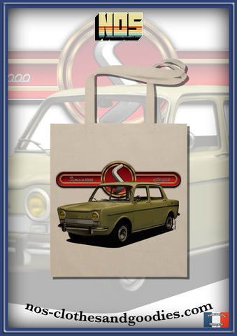 Tote bag Simca 1000 verte