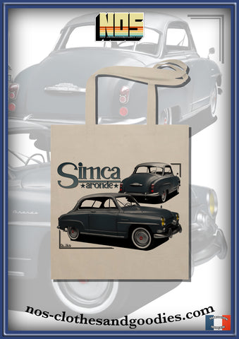 tote bag Simca aronde 9 grand large 1954 av/ar