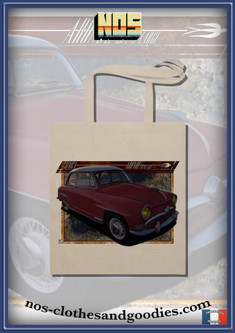 Tote bag Simca aronde grand large rouge