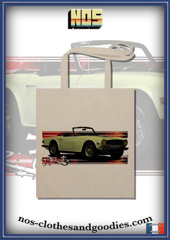 tote bag Triumph TR6 jaune