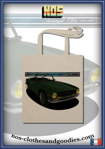 tote bag Triumph TR6 verte
