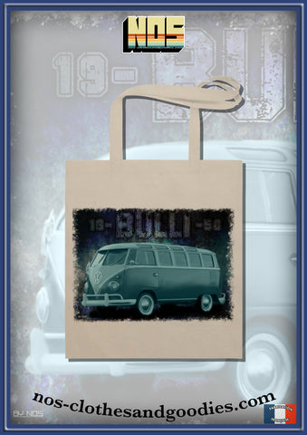 Tote bag VW combi Bulli blue ice