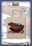 Tote bag VW Caddy orange coat of arms front/rear