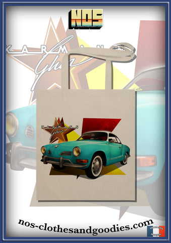 tote bag VW Volkswagen Karmann verte