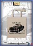 Karmann Ghia gray VW tote bag